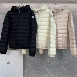 Moncler Hooded Short Puffer Jacket - Style 5 - Moncler puffer jacket real photo 1