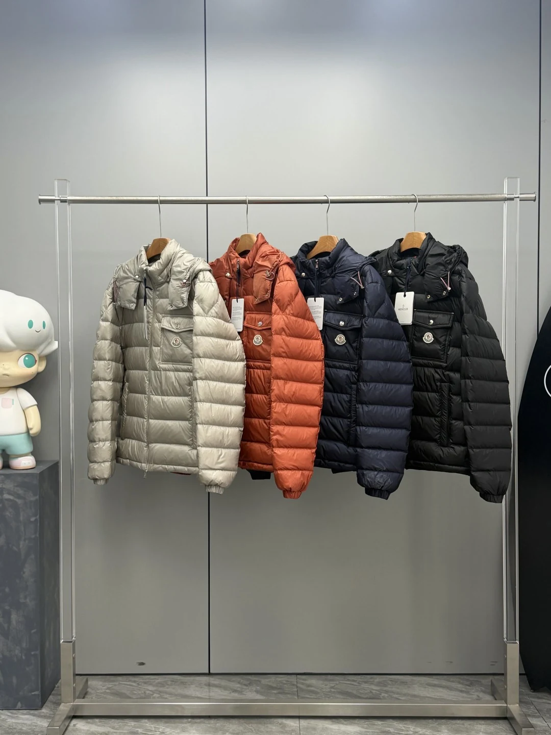 Moncler Hooded Short Puffer Jacket - Style 39 - Moncler puffer jacket real photo 1