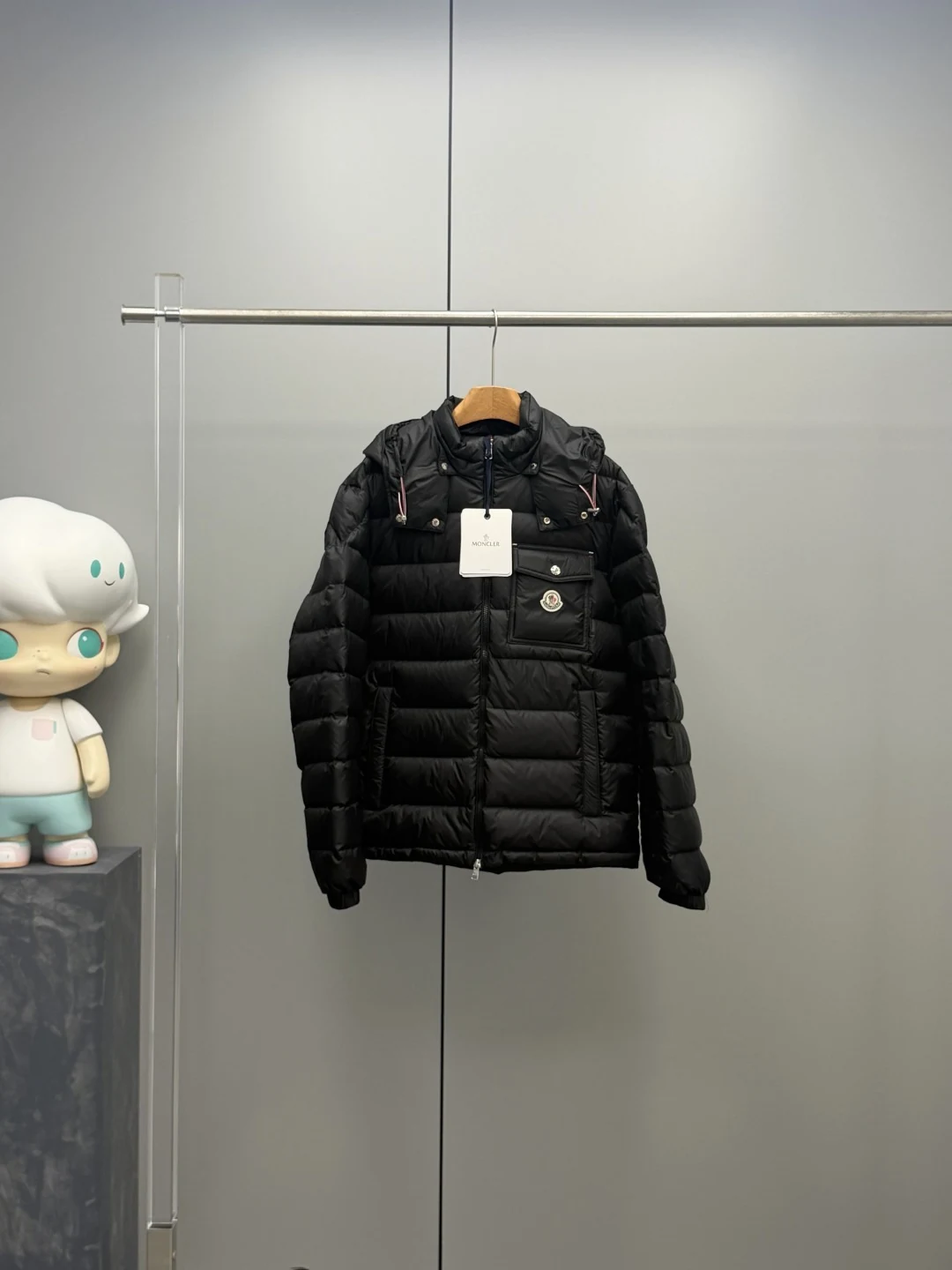 Moncler Hooded Short Puffer Jacket - Style 39 - Moncler puffer jacket real photo 2