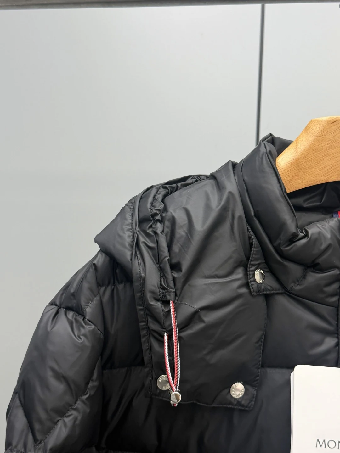 Moncler Hooded Short Puffer Jacket - Style 39 - Moncler puffer jacket real photo 4