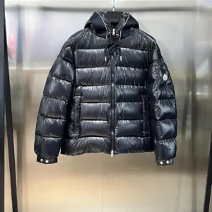 Moncler Hooded Short Puffer Jacket - Style 52 - Moncler puffer jacket real photo 1