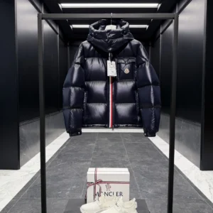Moncler Hooded Short Puffer Jacket - Style 47 - Moncler puffer jacket real photo 1