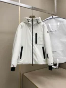 Moncler Hooded Technical Jacket - White - Moncler puffer jacket real photo 1