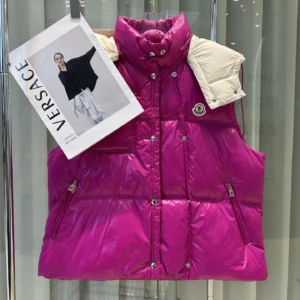 Moncler Hooded Puffer Vest - Style 5 - Moncler puffer vest real photo 1