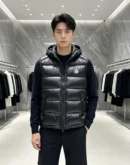 Moncler Hooded Puffer Vest - Style 14 - Moncler puffer vest real photo 1
