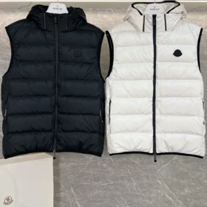 Moncler Hooded Puffer Vest - Style 20 - Moncler puffer vest real photo 1
