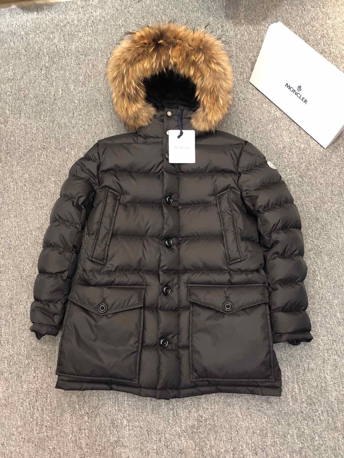Moncler Long Mid-Length Puffer Jacket - Style 10 - Moncler puffer jacket real photo 1
