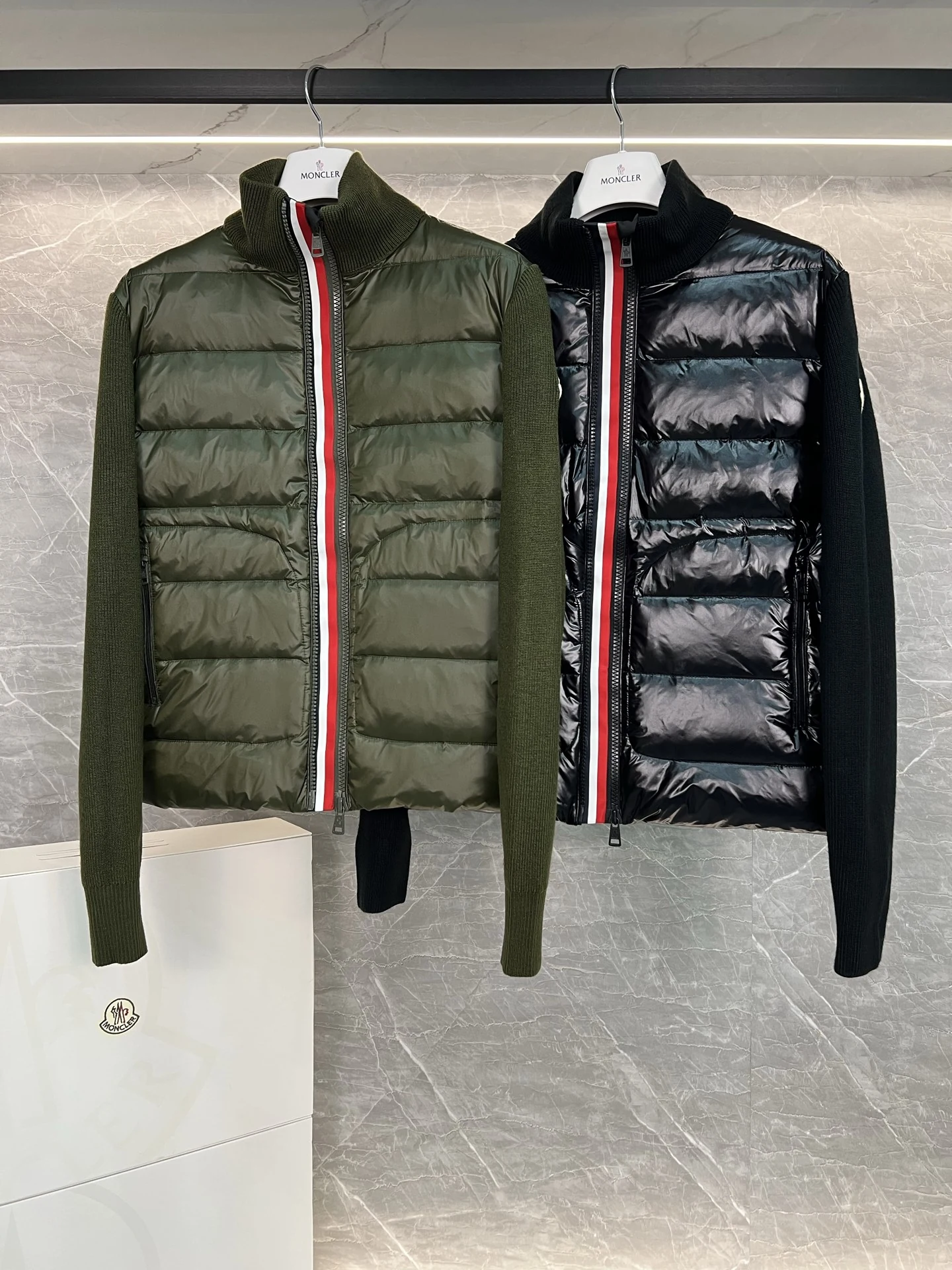 Moncler Panel Puffer Jacket - Style 32 - Moncler puffer jacket real photo 1