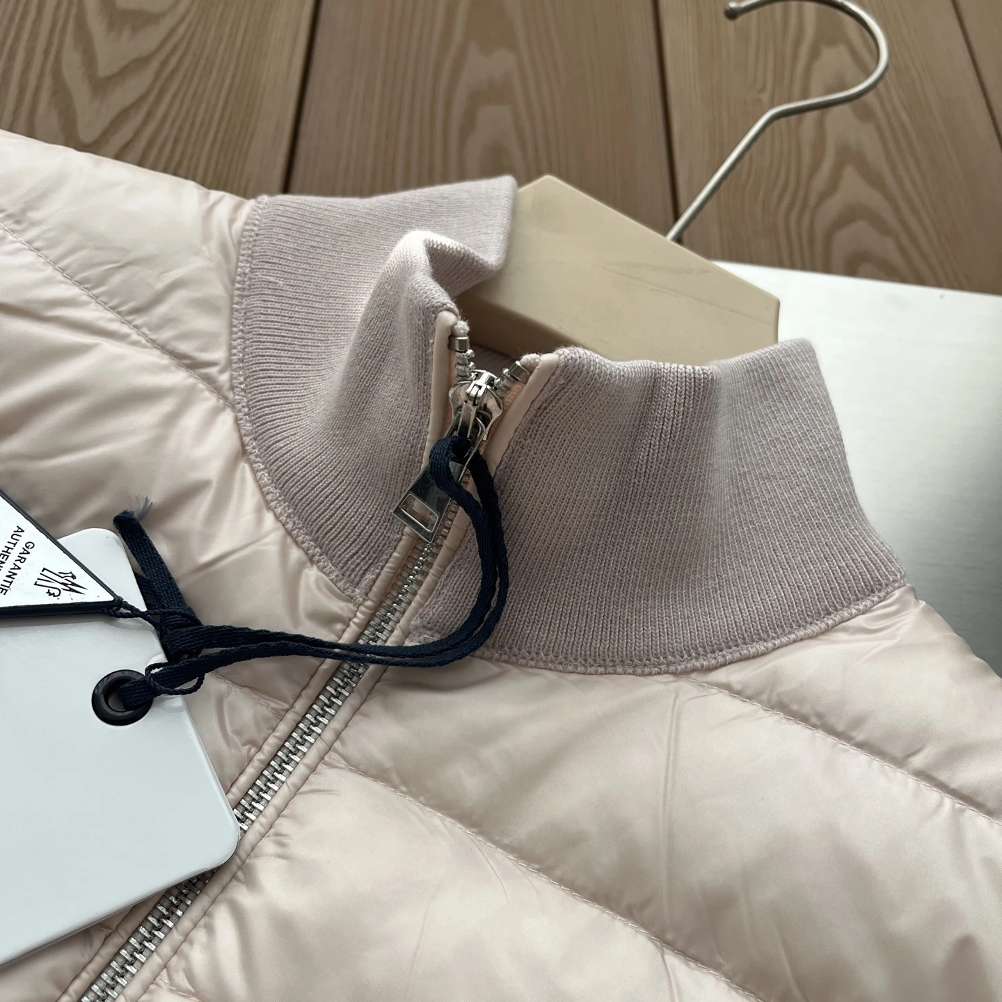 Moncler Quilted Panel Puffer Jacket - Moncler puffer jacket real photo 7