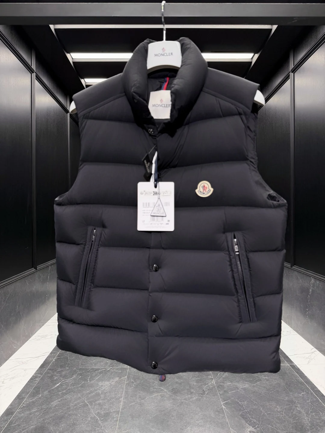 Moncler Quilted Puffer Vest - Style 21 - Moncler puffer vest real photo 6
