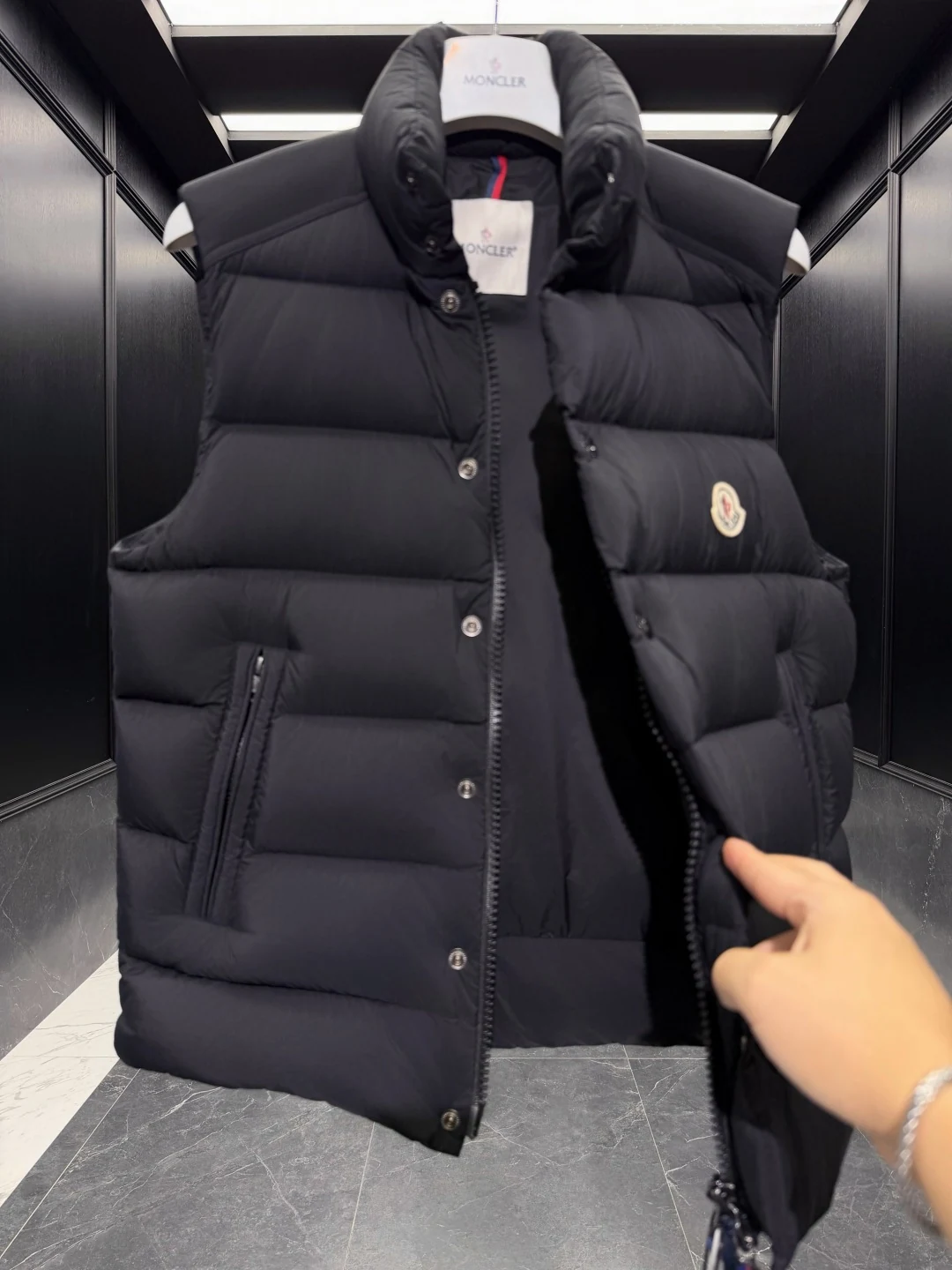 Moncler Quilted Puffer Vest - Style 21 - Moncler puffer vest real photo 8