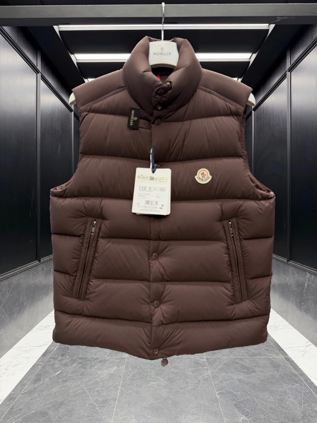 Moncler Quilted Puffer Vest - Style 24 - Moncler puffer vest real photo 4