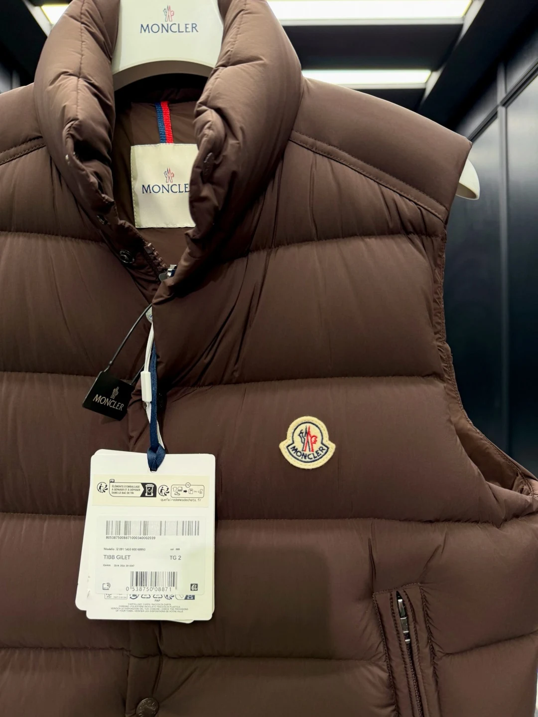Moncler Quilted Puffer Vest - Style 24 - Moncler puffer vest real photo 5