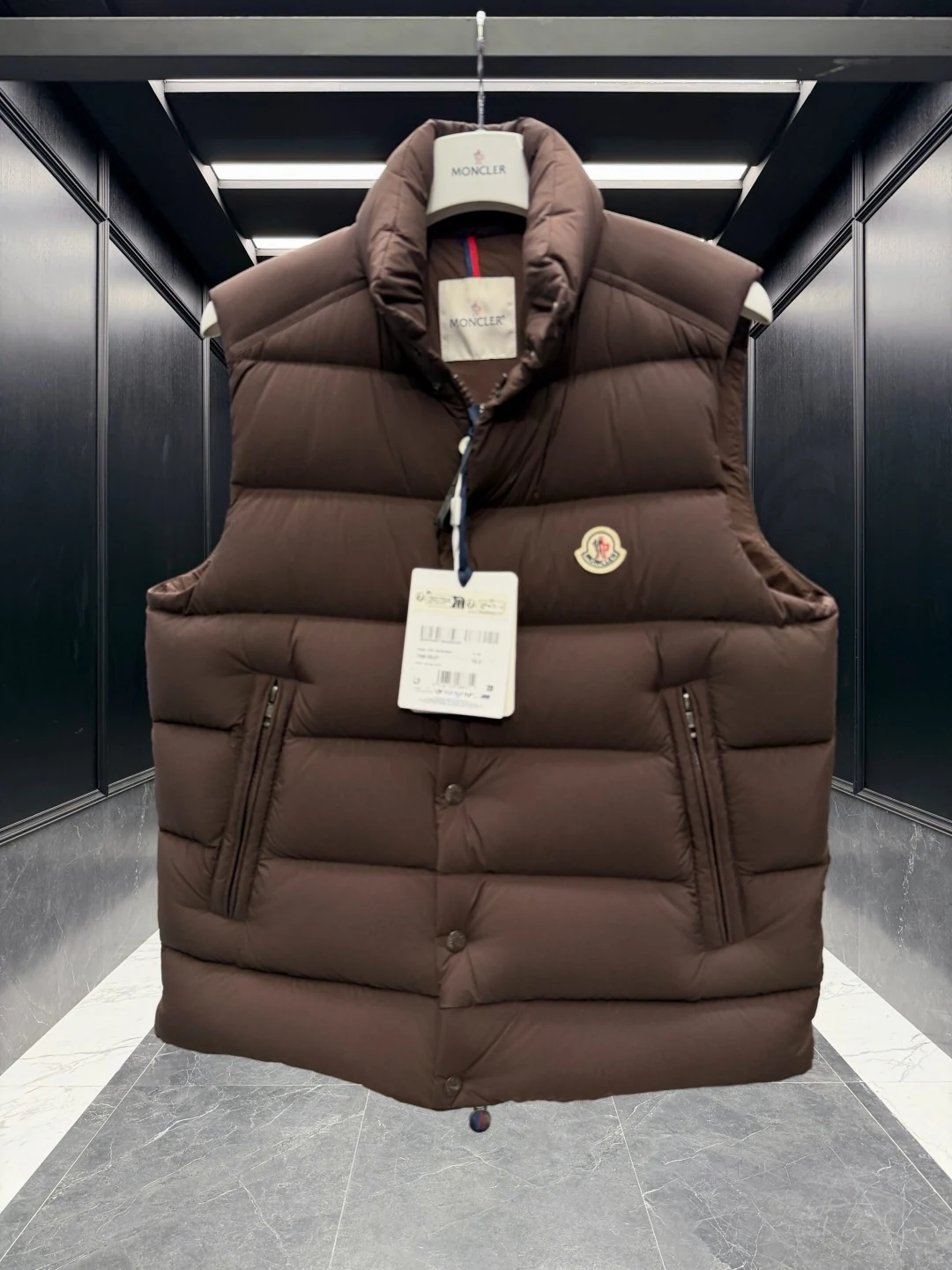 Moncler Quilted Puffer Vest - Style 24 - Moncler puffer vest real photo 6