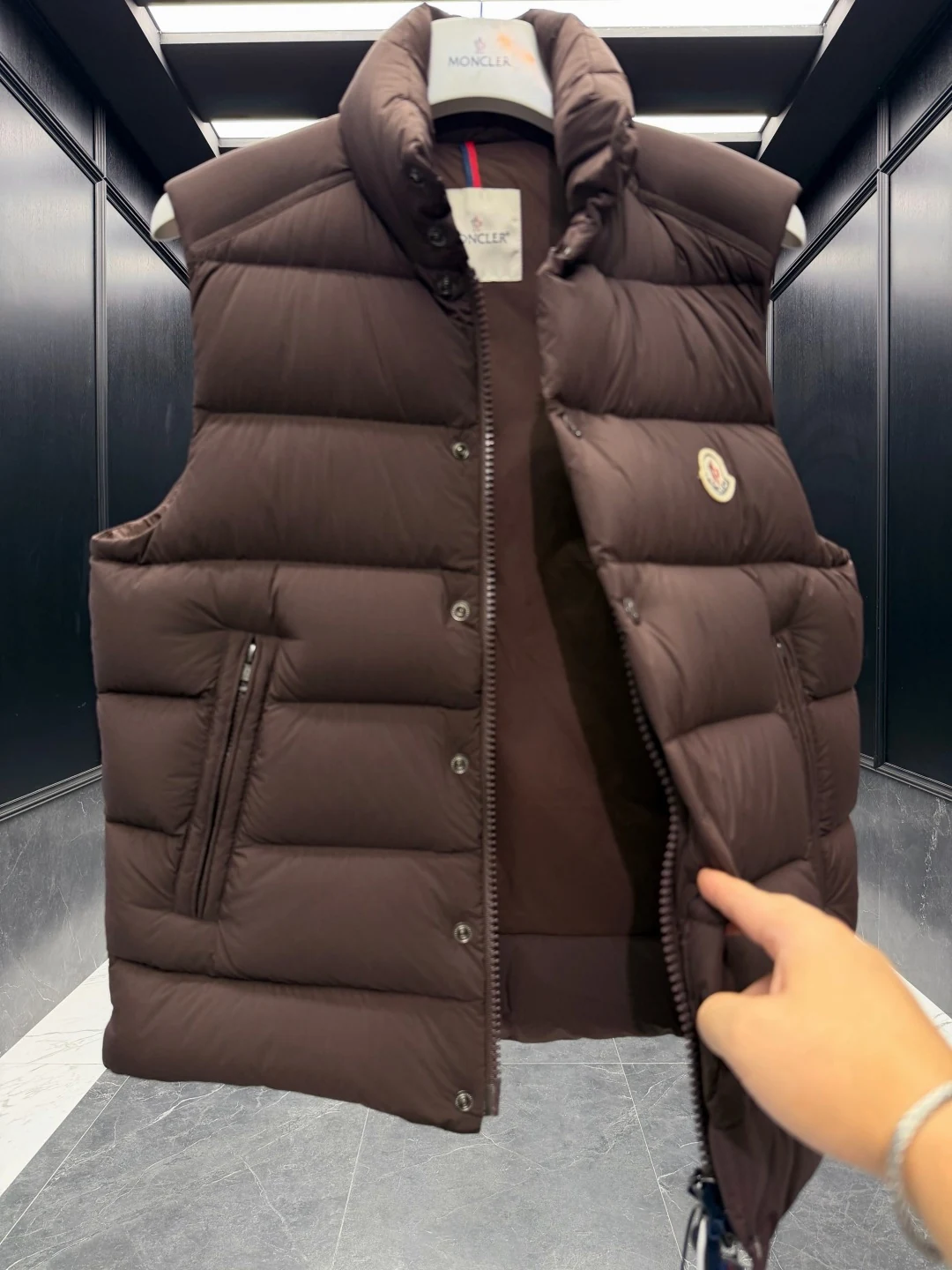 Moncler Quilted Puffer Vest - Style 24 - Moncler puffer vest real photo 8