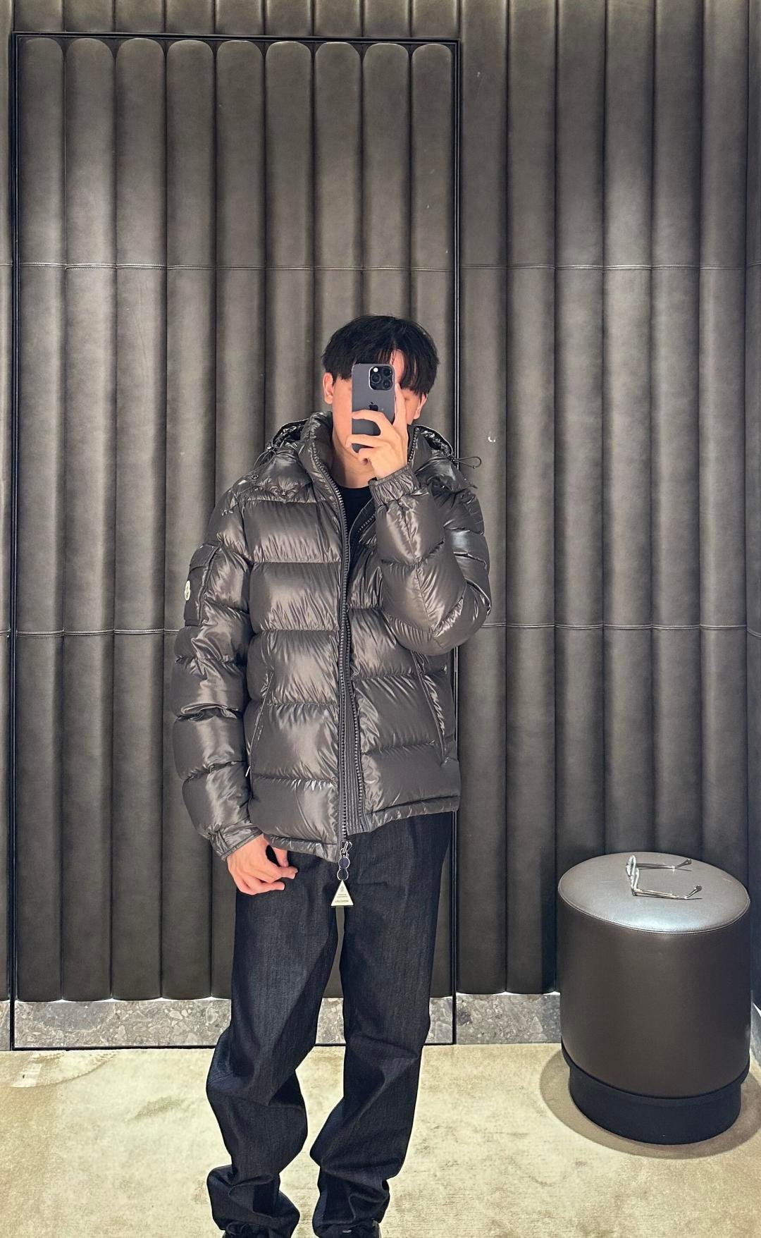Moncler Short Puffer Jacket - Style 125 - Moncler puffer jacket real photo 5
