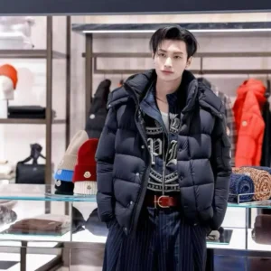 Moncler Short Puffer Jacket - Style 128 - Moncler puffer jacket real photo 1