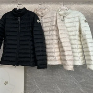 Moncler Short Stand-Collar Puffer Jacket - Style 11 - Moncler puffer jacket real photo 1