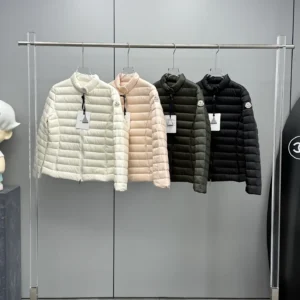 Moncler Short Stand-Collar Puffer Jacket - Style 2 - Moncler puffer jacket real photo 1