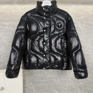 Moncler Short Stand-Collar Puffer Jacket - Style 21 - Moncler puffer jacket real photo 1