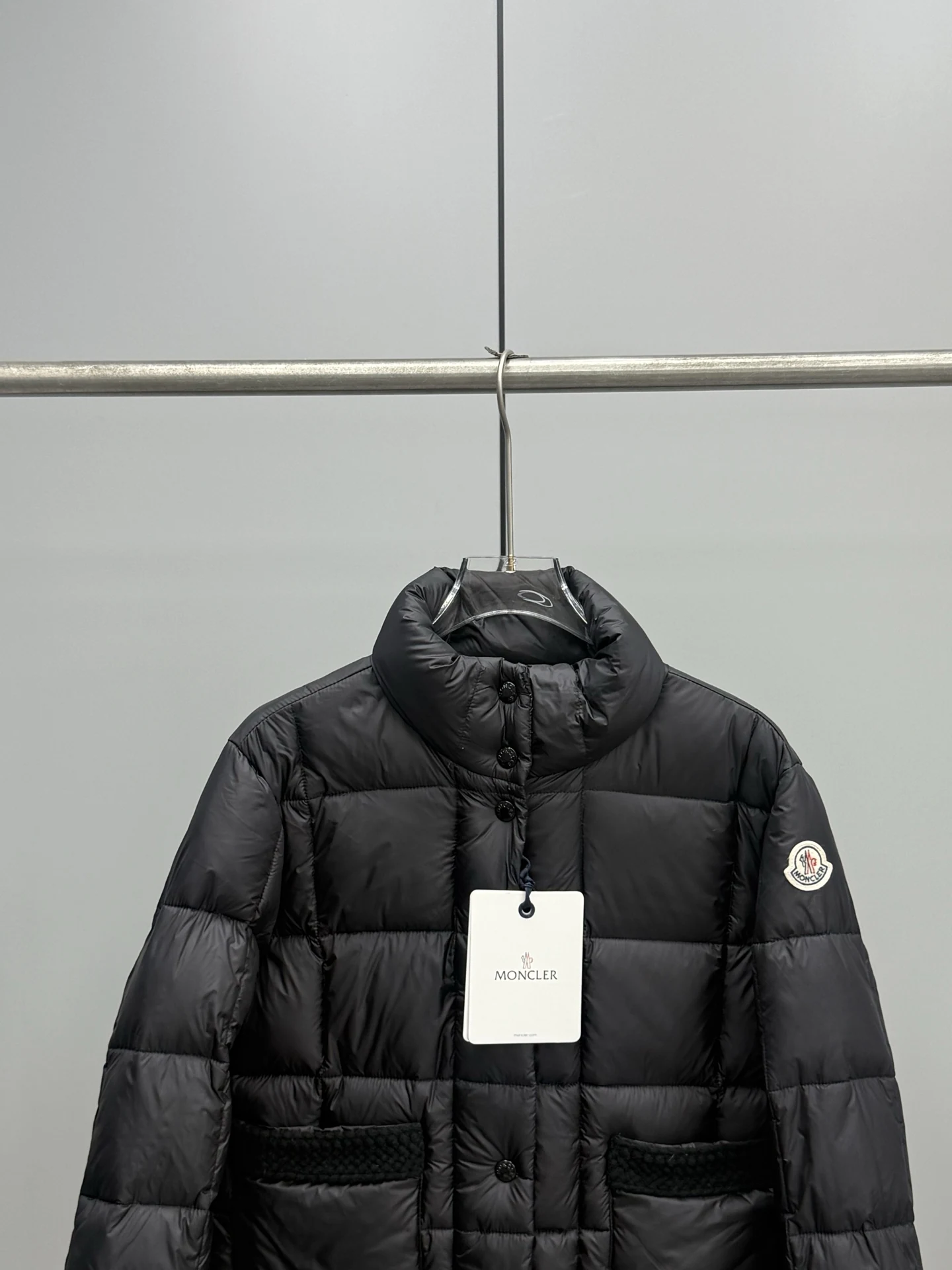 Moncler Short Stand-Collar Puffer Jacket - Style 33 - Moncler puffer jacket real photo 3