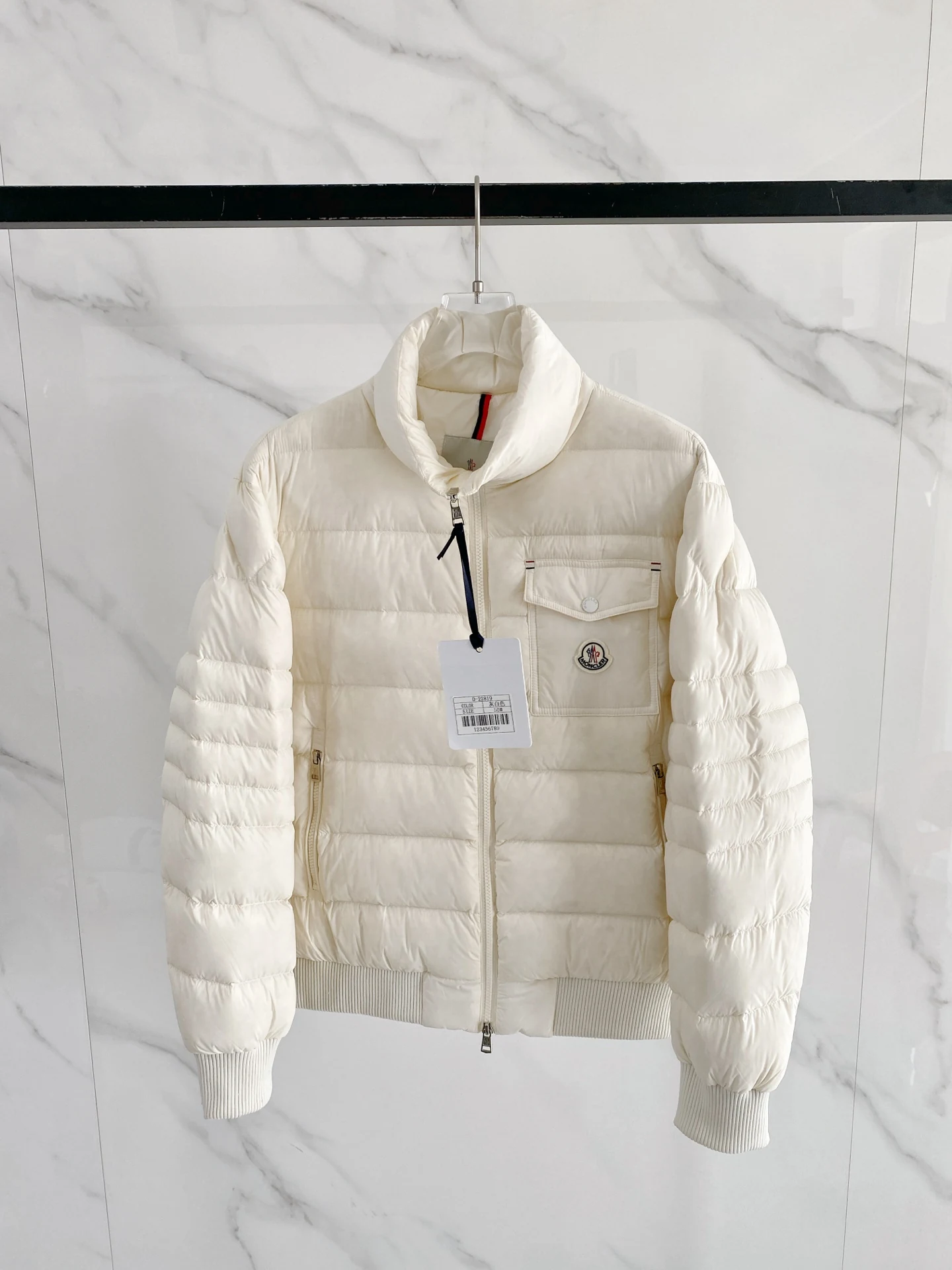 Moncler Stand-Collar Puffer Jacket - Style 4 - Moncler puffer jacket real photo 1