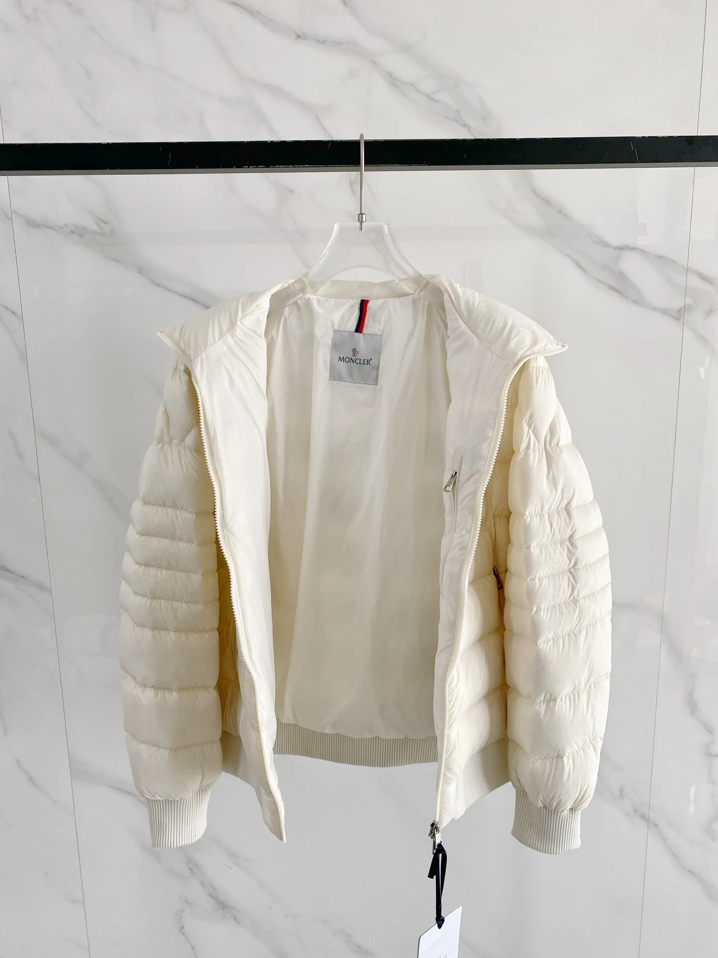 Moncler Stand-Collar Puffer Jacket - Style 4 - Moncler puffer jacket real photo 5