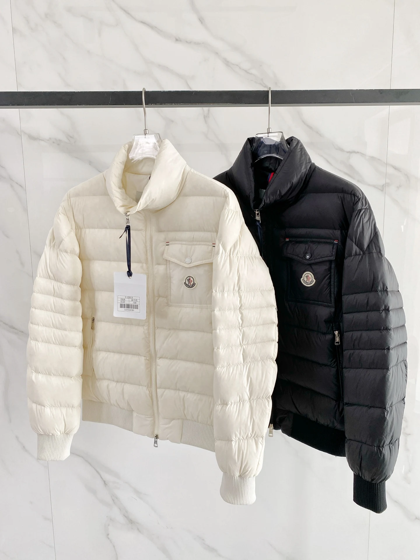 Moncler Stand-Collar Puffer Jacket - Style 4 - Moncler puffer jacket real photo 9