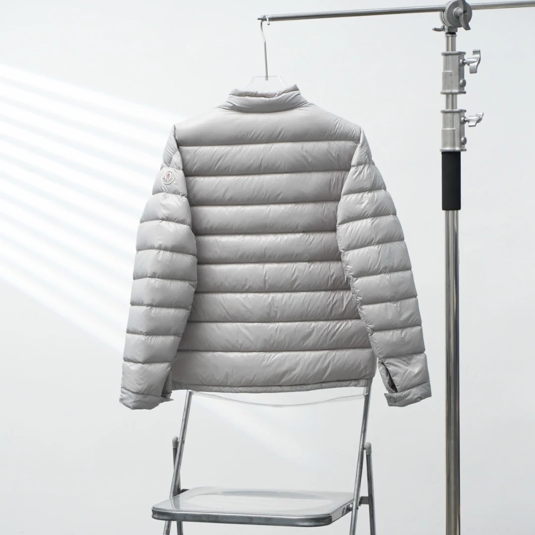 Moncler Stand-Collar Lightweight Puffer Jacket - Style 13 - Moncler puffer jacket real photo 2