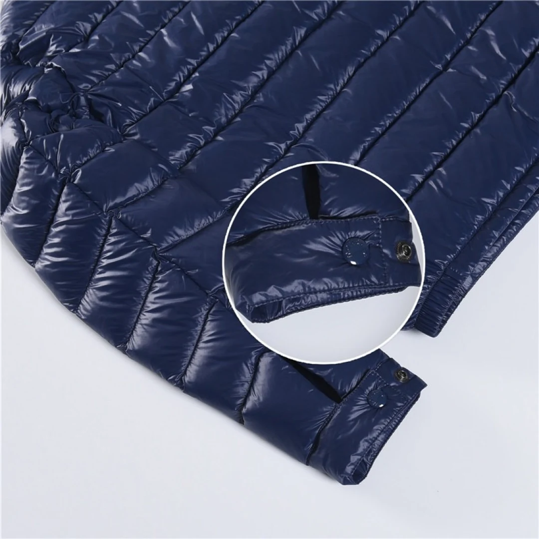 Moncler Stand-Collar Lightweight Puffer Jacket - Style 14 - Moncler puffer jacket real photo 6
