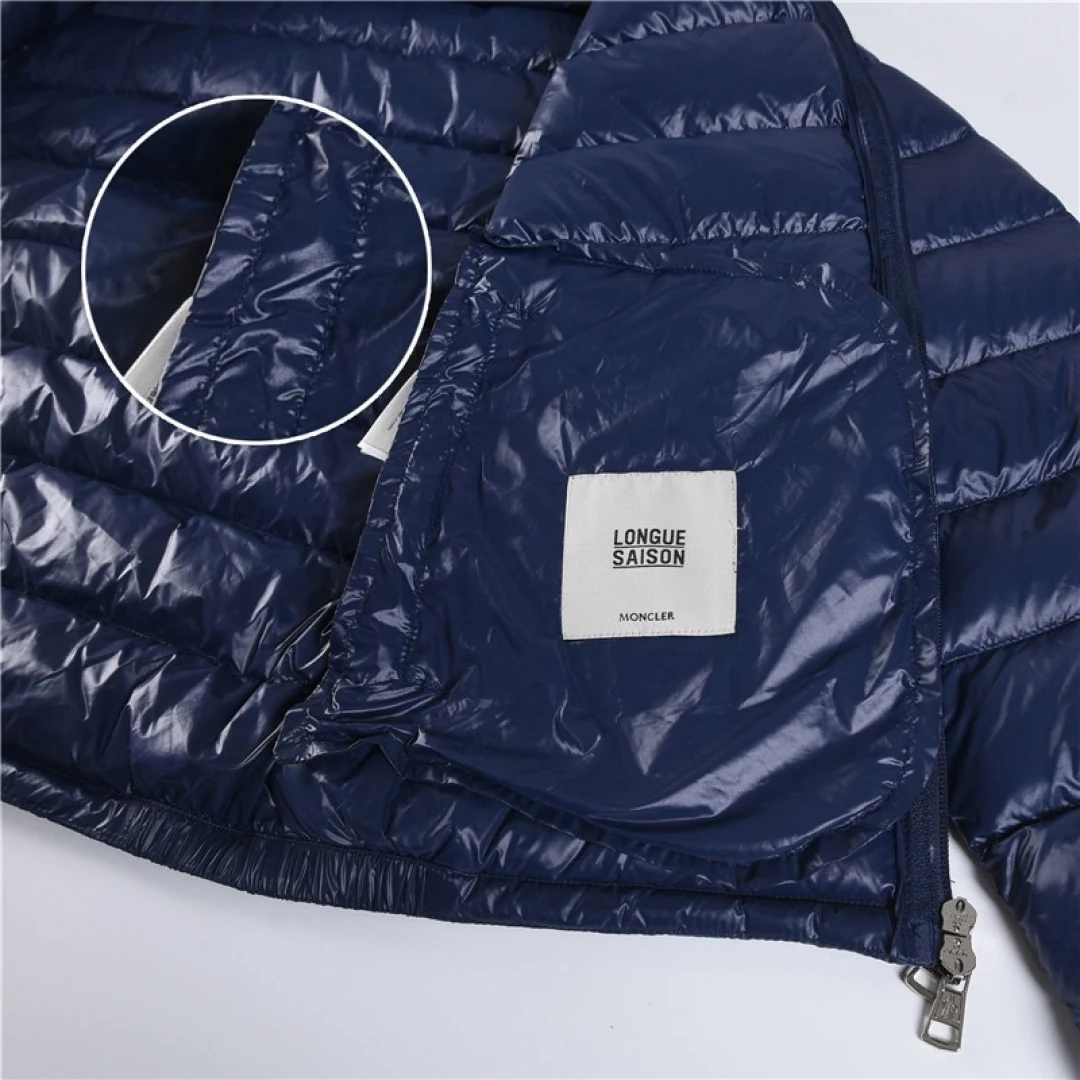Moncler Stand-Collar Lightweight Puffer Jacket - Style 14 - Moncler puffer jacket real photo 8