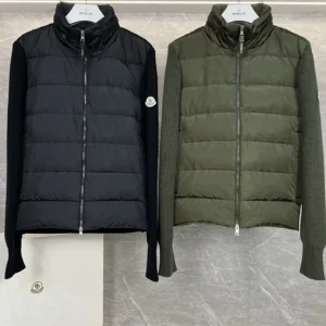 Moncler Stand-Collar Panel Puffer Jacket - Moncler puffer jacket real photo 1