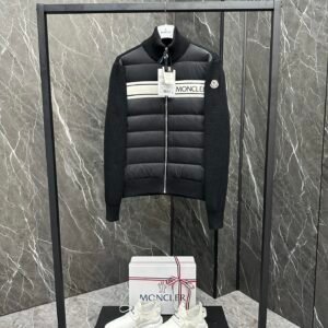 Moncler Stand-Collar Quilted Puffer Jacket - Style 9 - Moncler puffer jacket real photo 1