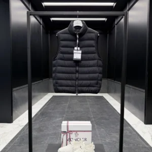 Moncler Stand-Collar Puffer Vest - Style 26 - Moncler puffer vest real photo 1