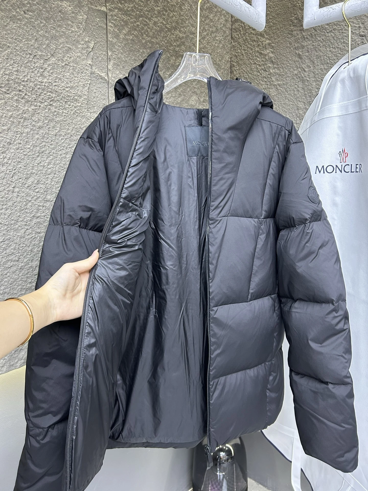 Moncler Zip Puffer Jacket - Style 152 - Moncler puffer jacket real photo 6
