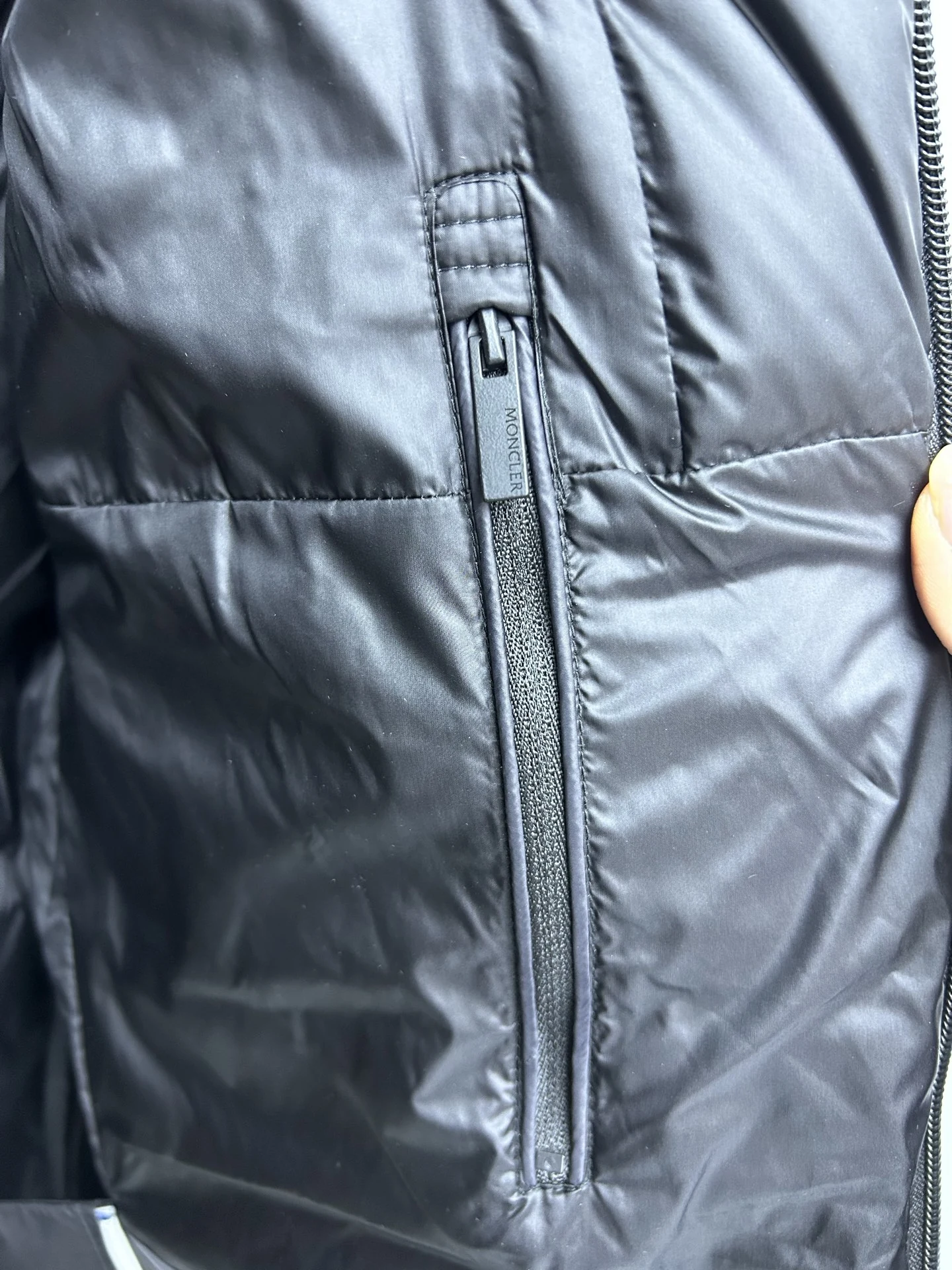 Moncler Zip Puffer Jacket - Style 152 - Moncler puffer jacket real photo 7