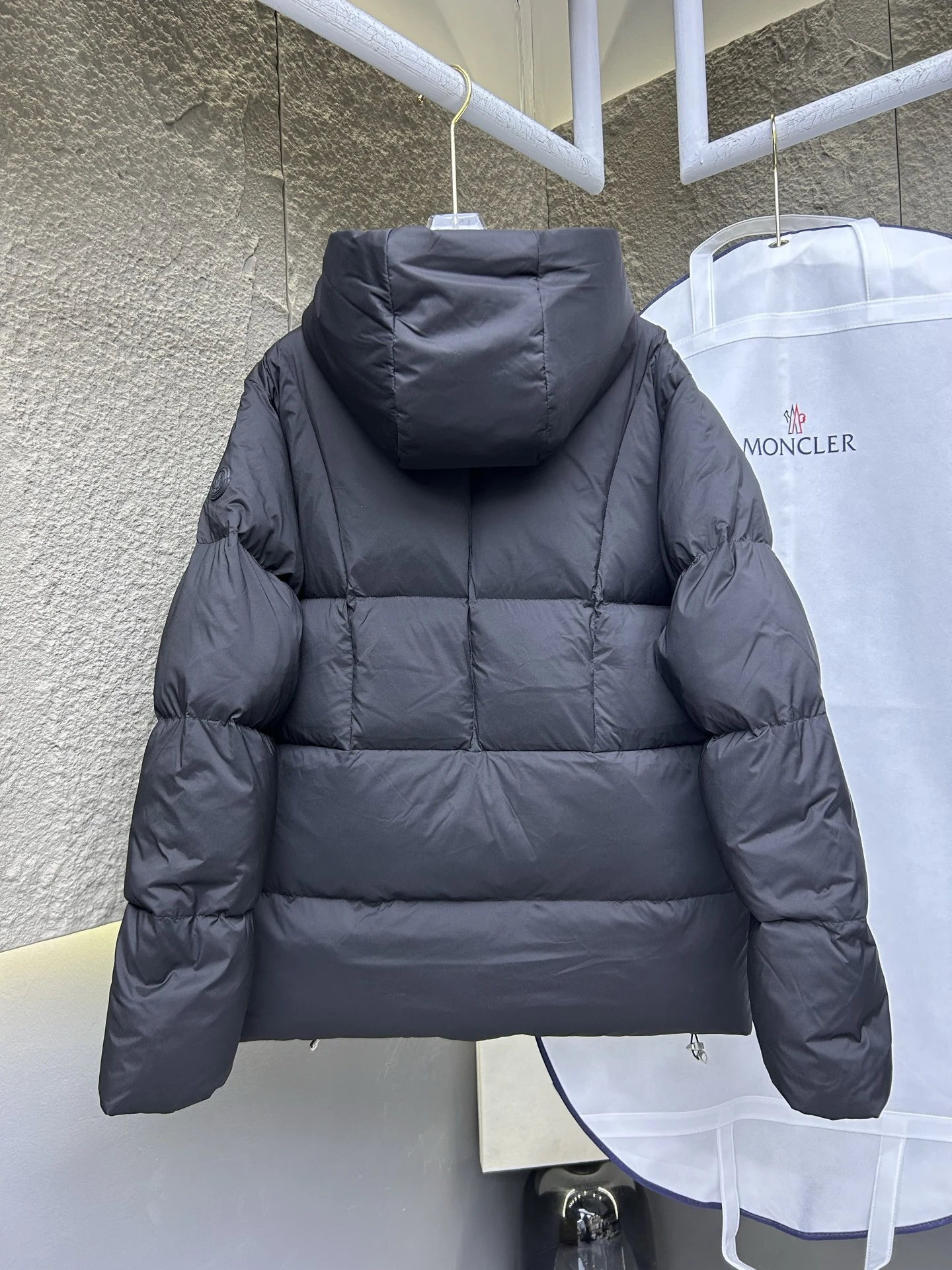 Moncler Zip Puffer Jacket - Style 152 - Moncler puffer jacket real photo 9