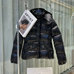 Moncler Zip Puffer Jacket - Style 2 - Moncler puffer jacket real photo 1