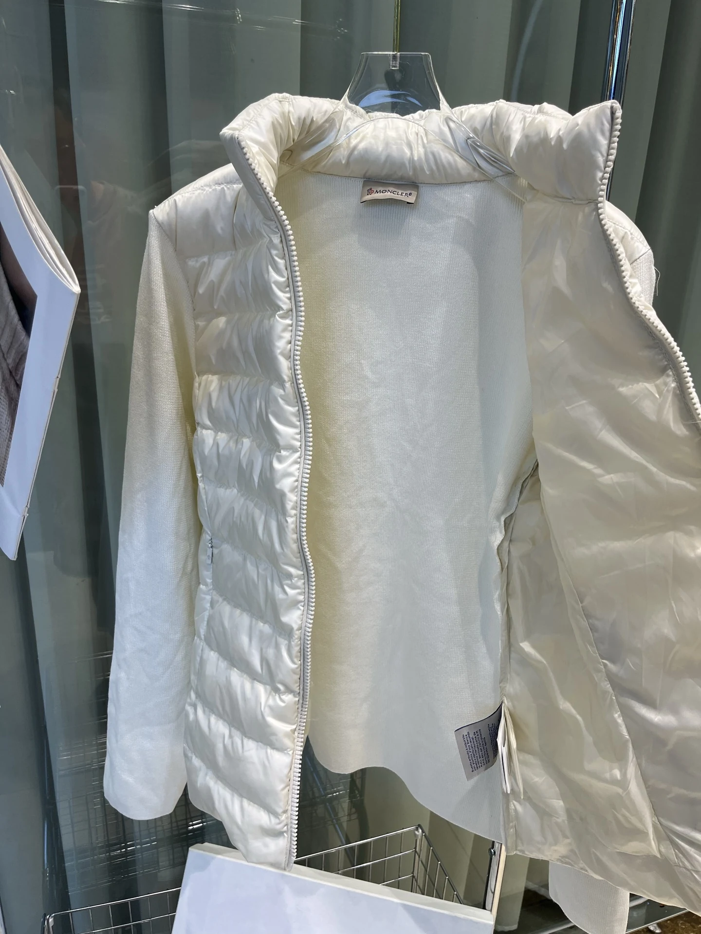 Moncler Zip Puffer Jacket - Style 214 - Moncler puffer jacket real photo 7