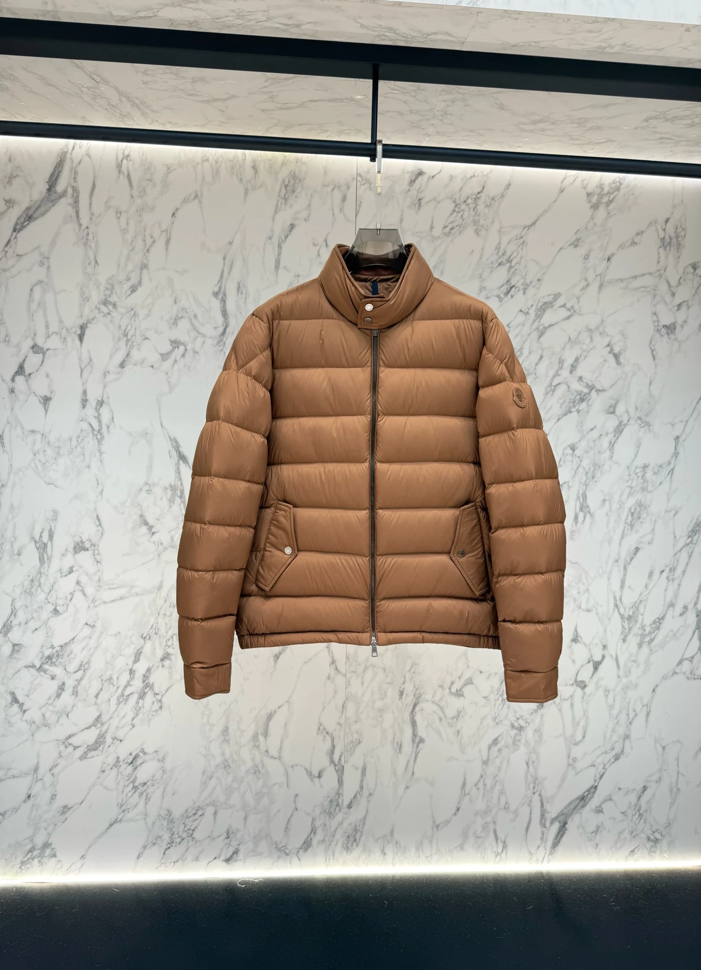 Moncler Zip Puffer Jacket - Style 301 - Moncler puffer jacket real photo 1