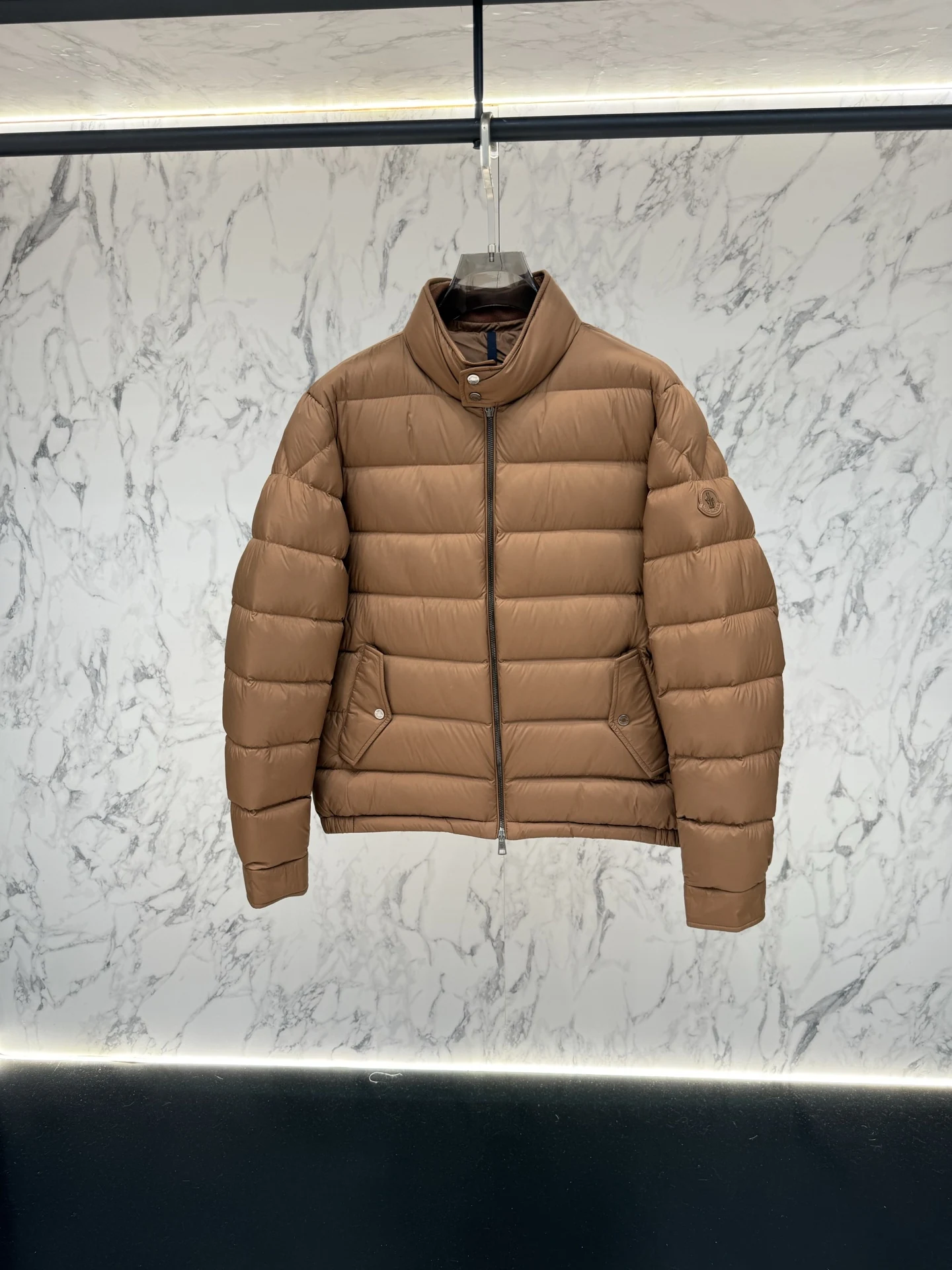 Moncler Zip Puffer Jacket - Style 301 - Moncler puffer jacket real photo 5