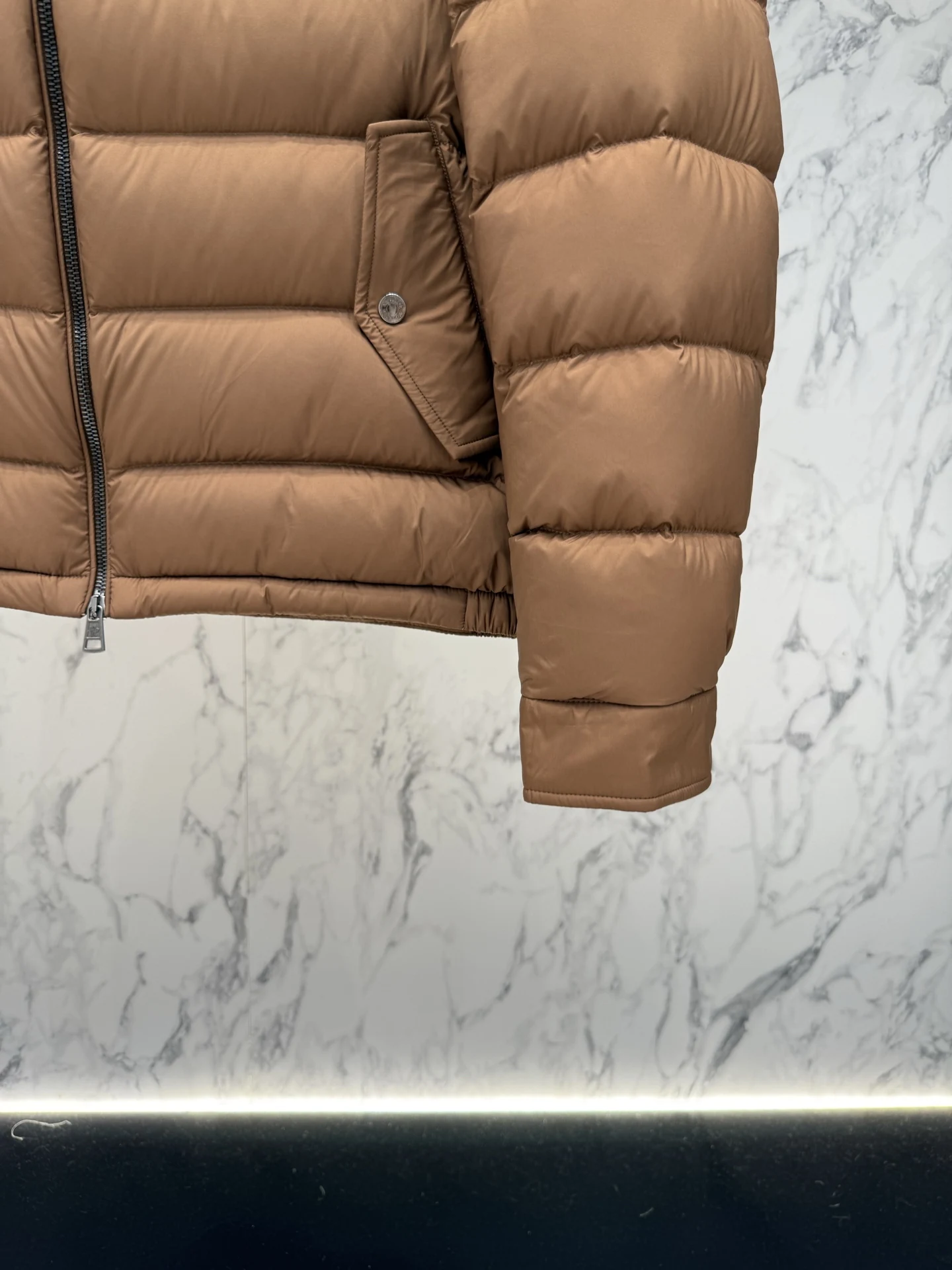 Moncler Zip Puffer Jacket - Style 301 - Moncler puffer jacket real photo 6