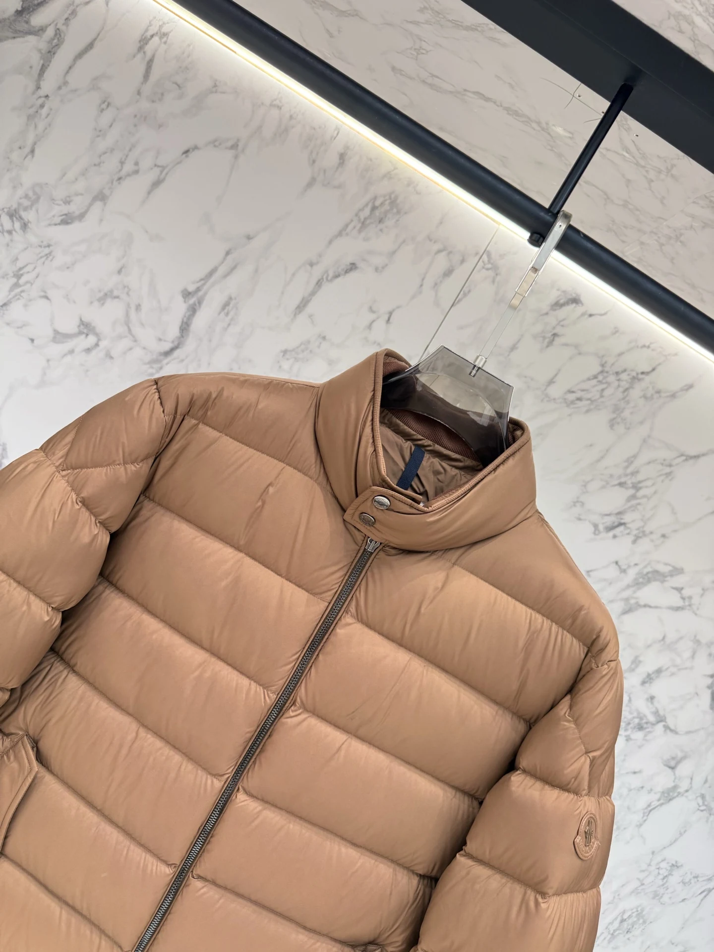 Moncler Zip Puffer Jacket - Style 301 - Moncler puffer jacket real photo 7