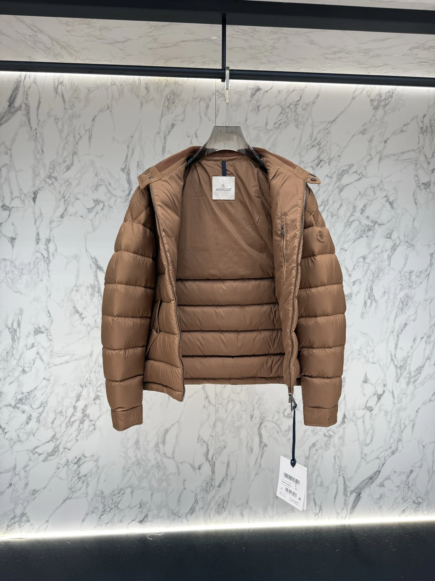 Moncler Zip Puffer Jacket - Style 301 - Moncler puffer jacket real photo 8