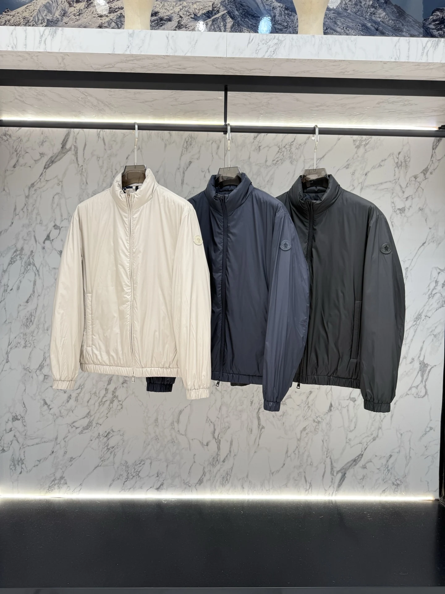 Moncler Zip Puffer Jacket - Style 306 - Moncler puffer jacket real photo 2
