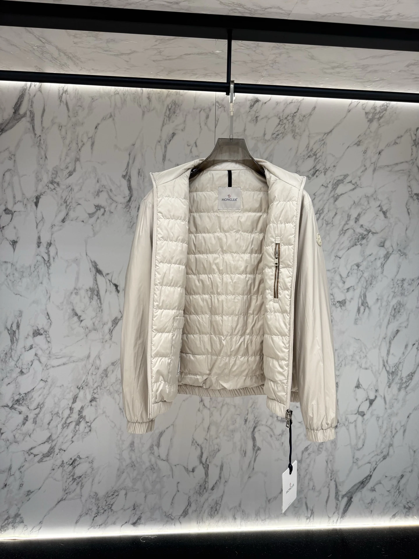 Moncler Zip Puffer Jacket - Style 306 - Moncler puffer jacket real photo 5