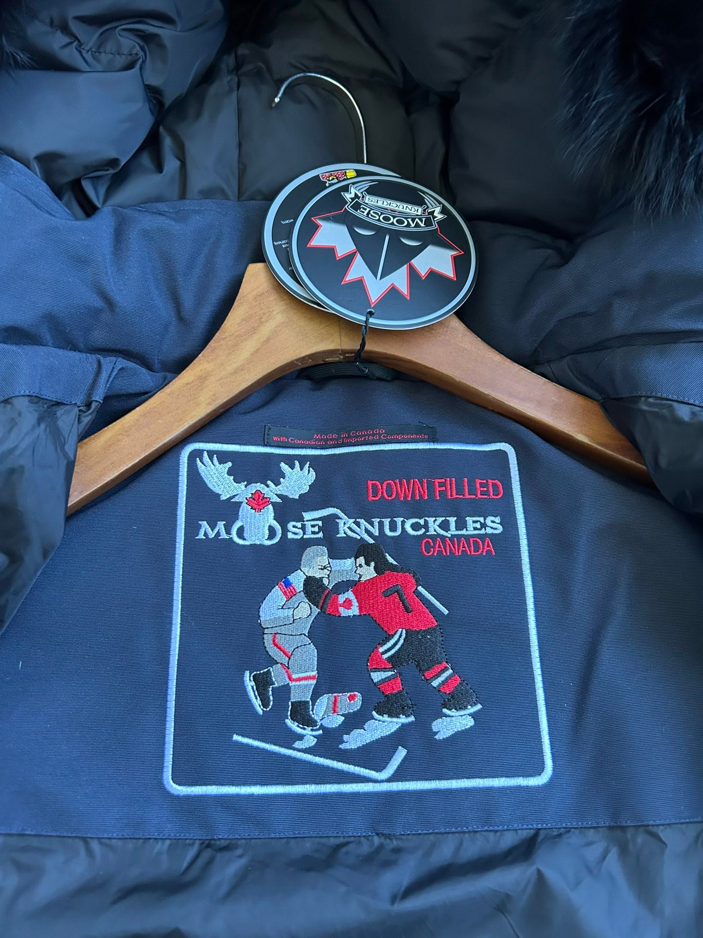 Moose Knuckles Short Puffer Jacket - Style 41 - Moose Knuckles puffer jacket real photo 8
