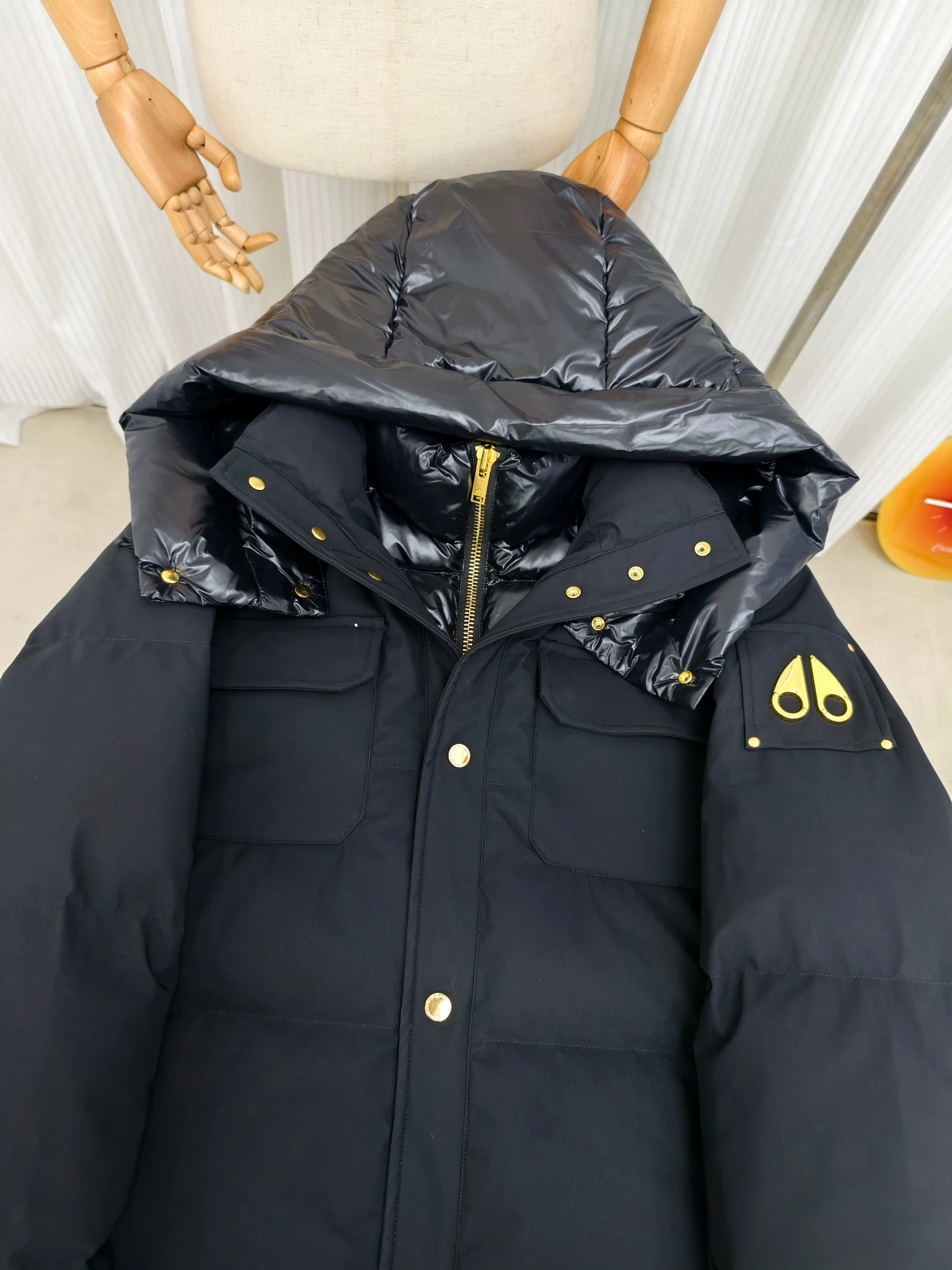 Moose Knuckles Zip Puffer Jacket - Style 11 - Moose Knuckles puffer jacket real photo 2