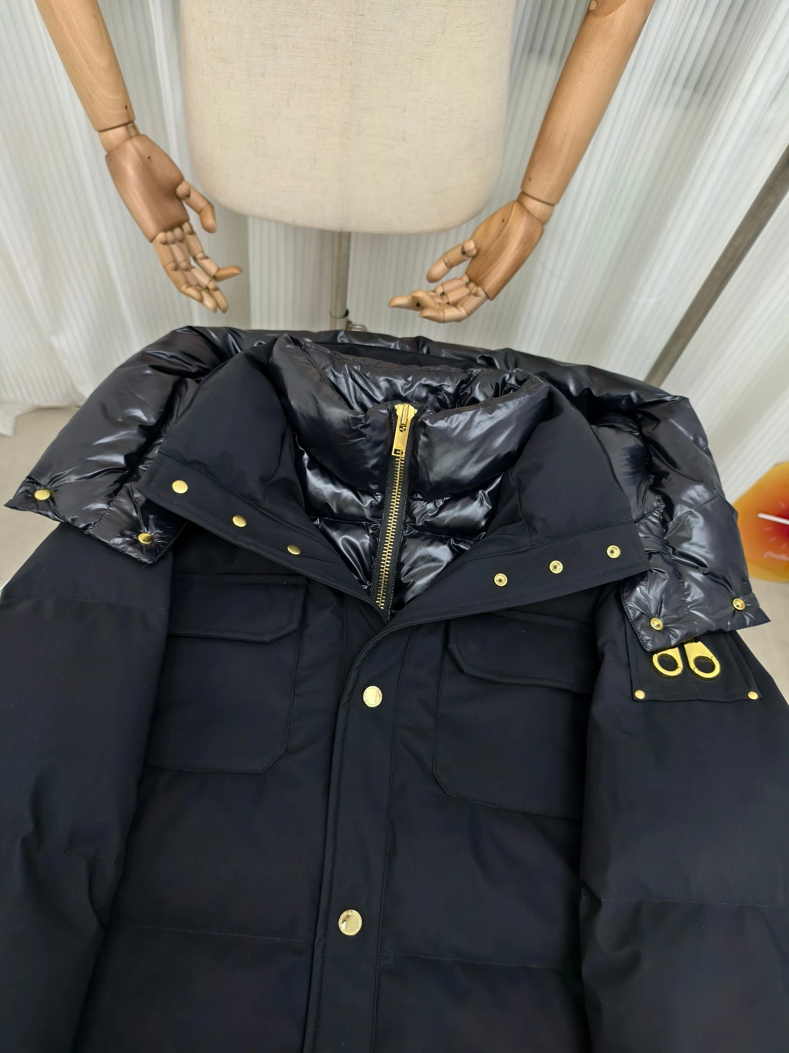 Moose Knuckles Zip Puffer Jacket - Style 11 - Moose Knuckles puffer jacket real photo 4