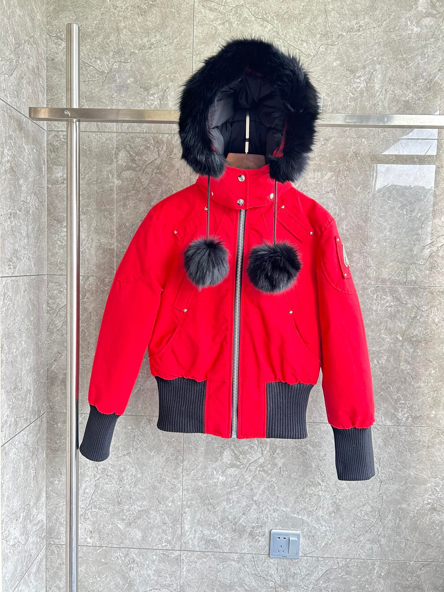 Moose Knuckles Zip Puffer Jacket - Style 8 - Moose Knuckles puffer jacket real photo 1